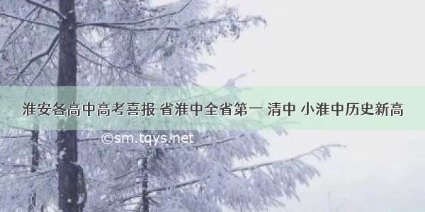 淮安各高中高考喜报 省淮中全省第一 清中 小淮中历史新高