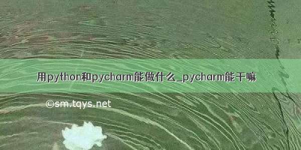 用python和pycharm能做什么_pycharm能干嘛