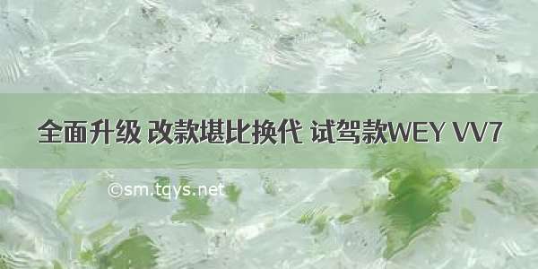 全面升级 改款堪比换代 试驾款WEY VV7