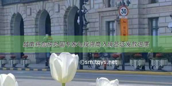 越南将加快外国专家与投资商入境签证发放进度