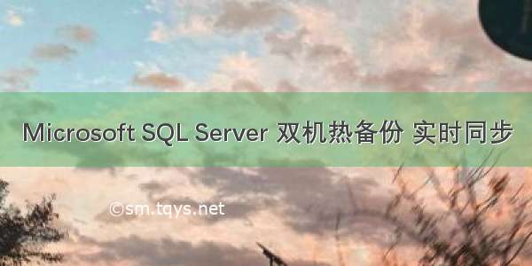 Microsoft SQL Server 双机热备份 实时同步