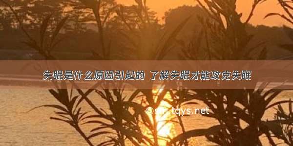 失眠是什么原因引起的 了解失眠才能攻克失眠