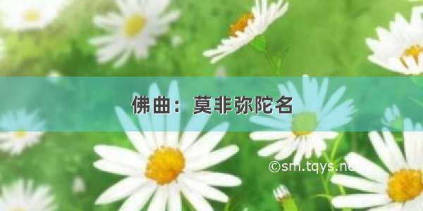 佛曲：莫非弥陀名