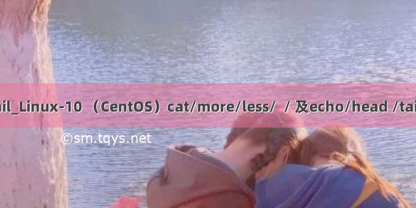 less加管道tail_Linux-10 （CentOS）cat/more/less/  / 及echo/head /tail/的用法区别