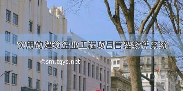 实用的建筑企业工程项目管理软件系统