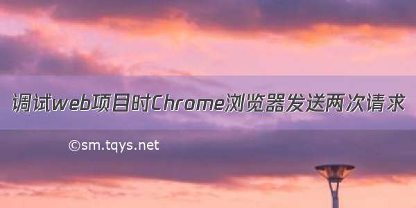 调试web项目时Chrome浏览器发送两次请求