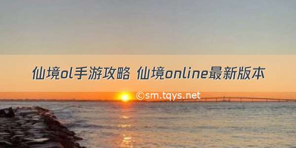 仙境ol手游攻略 仙境online最新版本