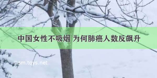 中国女性不吸烟 为何肺癌人数反飙升