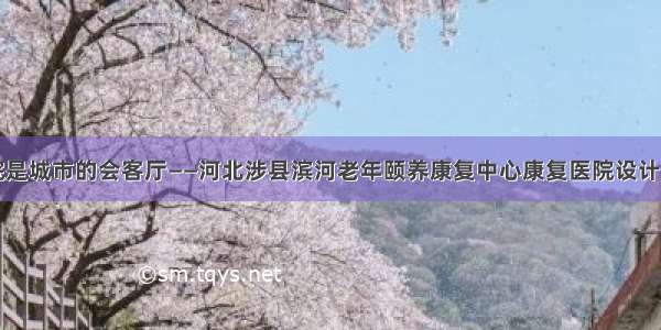 医院是城市的会客厅——河北涉县滨河老年颐养康复中心康复医院设计方案