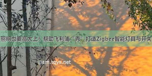 照明也要高大上！帮助飞利浦“秀”打造Zigbee智能灯具与开关