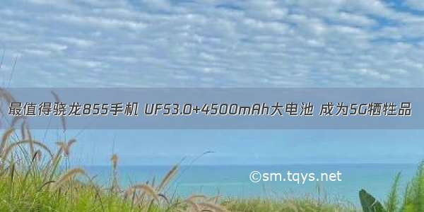 最值得骁龙855手机 UFS3.0+4500mAh大电池 成为5G牺牲品