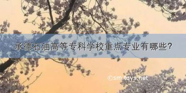 承德石油高等专科学校重点专业有哪些？