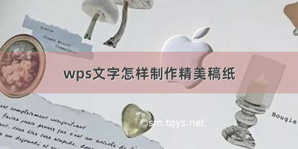 wps文字怎样制作精美稿纸