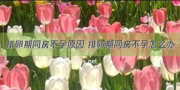 排卵期同房不孕原因 排卵期同房不孕怎么办