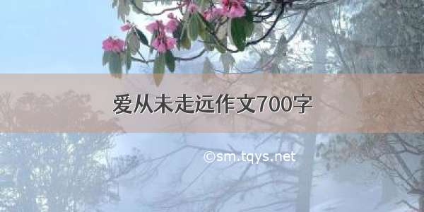 爱从未走远作文700字