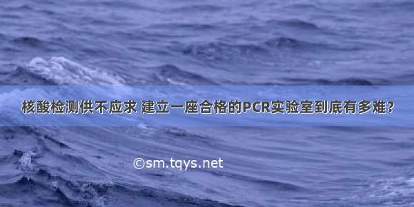 核酸检测供不应求 建立一座合格的PCR实验室到底有多难？