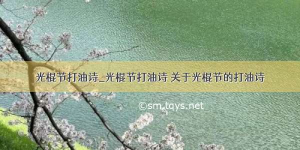 光棍节打油诗_光棍节打油诗 关于光棍节的打油诗