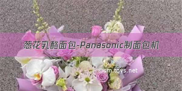 葱花乳酪面包-Panasonic制面包机