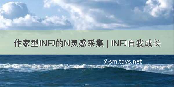 作家型INFJ的N灵感采集 | INFJ自我成长