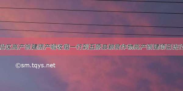 内蒙古自治区高产创建测产验收组一行到五原县粮食作物高产创建项目进行测产验收