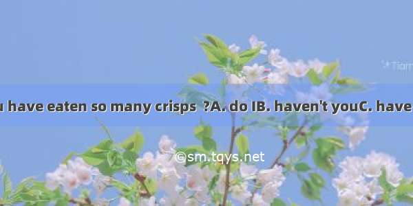 I don't think you have eaten so many crisps  ?A. do IB. haven't youC. have youD. don't you