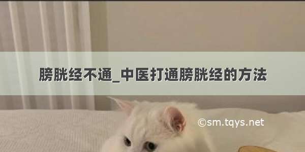 膀胱经不通_中医打通膀胱经的方法