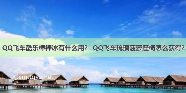 QQ飞车酷乐棒棒冰有什么用？ QQ飞车琉璃菠萝座椅怎么获得？