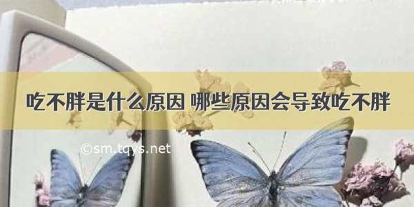 吃不胖是什么原因 哪些原因会导致吃不胖