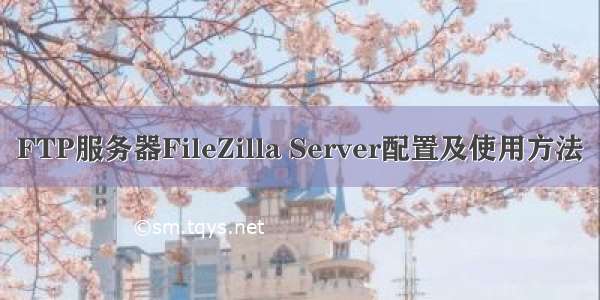 FTP服务器FileZilla Server配置及使用方法