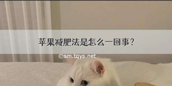 苹果减肥法是怎么一回事？