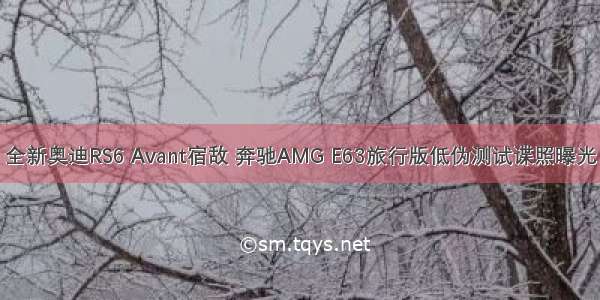 全新奥迪RS6 Avant宿敌 奔驰AMG E63旅行版低伪测试谍照曝光