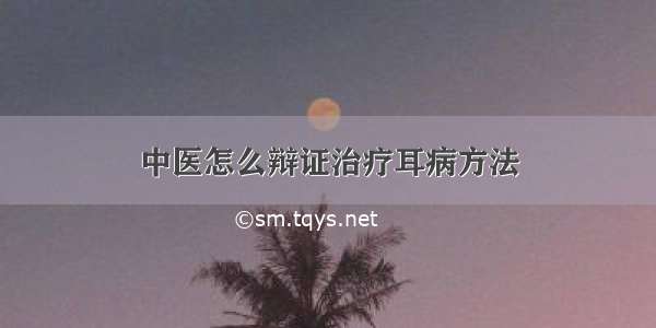 中医怎么辩证治疗耳病方法