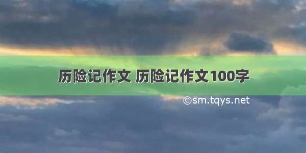 历险记作文 历险记作文100字