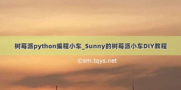 树莓派python编程小车_Sunny的树莓派小车DIY教程