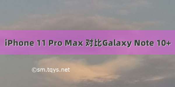 iPhone 11 Pro Max 对比Galaxy Note 10+