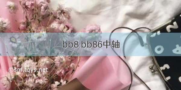 bb8 bb86中轴