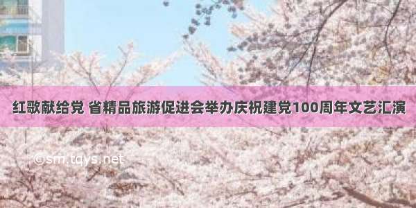 红歌献给党 省精品旅游促进会举办庆祝建党100周年文艺汇演