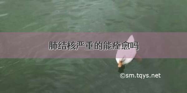 肺结核严重的能痊愈吗