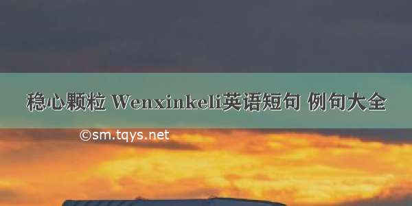 稳心颗粒 Wenxinkeli英语短句 例句大全