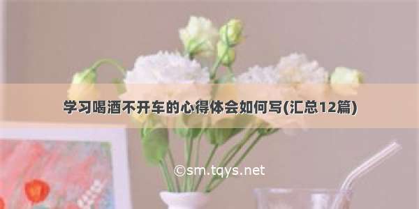 学习喝酒不开车的心得体会如何写(汇总12篇)