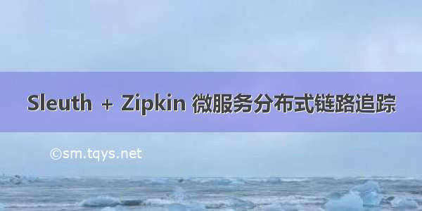 Sleuth + Zipkin 微服务分布式链路追踪
