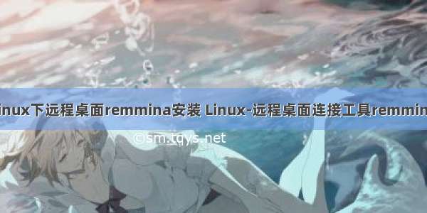 linux下远程桌面remmina安装 Linux-远程桌面连接工具remmina