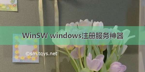 WinSW windows注册服务神器