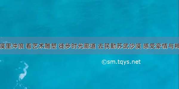 大漠里冲浪 看艺术雕塑 徒步时光廊道 去民勤苏武沙漠 感受豪情与神秘