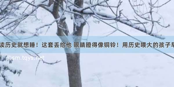 团丨孩子一读历史就想睡！这套丢给他 眼睛瞪得像铜铃！用历史喂大的孩子早就赢在了高