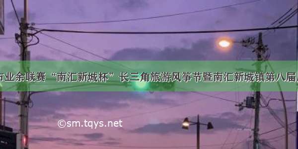 上海市城市业余联赛“南汇新城杯”长三角旅游风筝节暨南汇新城镇第八届风筝赛举办
