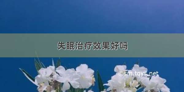 失眠治疗效果好吗