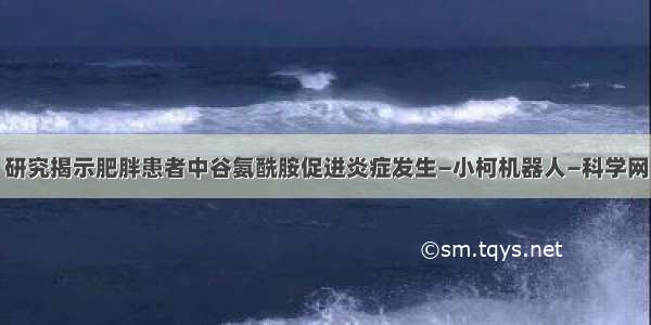 研究揭示肥胖患者中谷氨酰胺促进炎症发生—小柯机器人—科学网