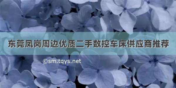 东莞凤岗周边优质二手数控车床供应商推荐