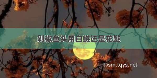 剁椒鱼头用白鲢还是花鲢